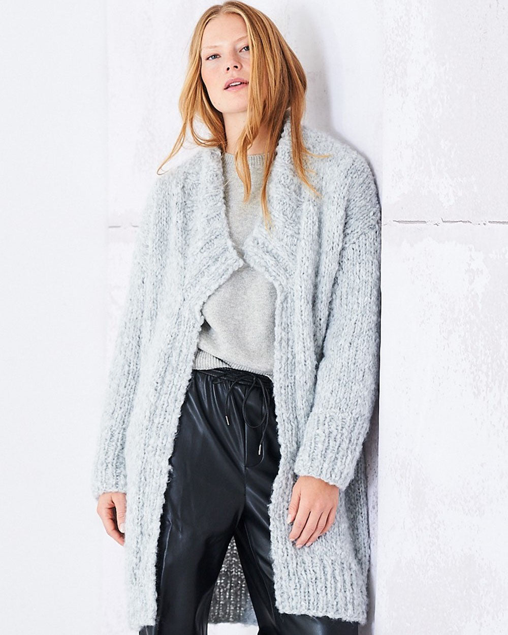knitted Jacket and Gillet in Cloudlike Pattern - 10253