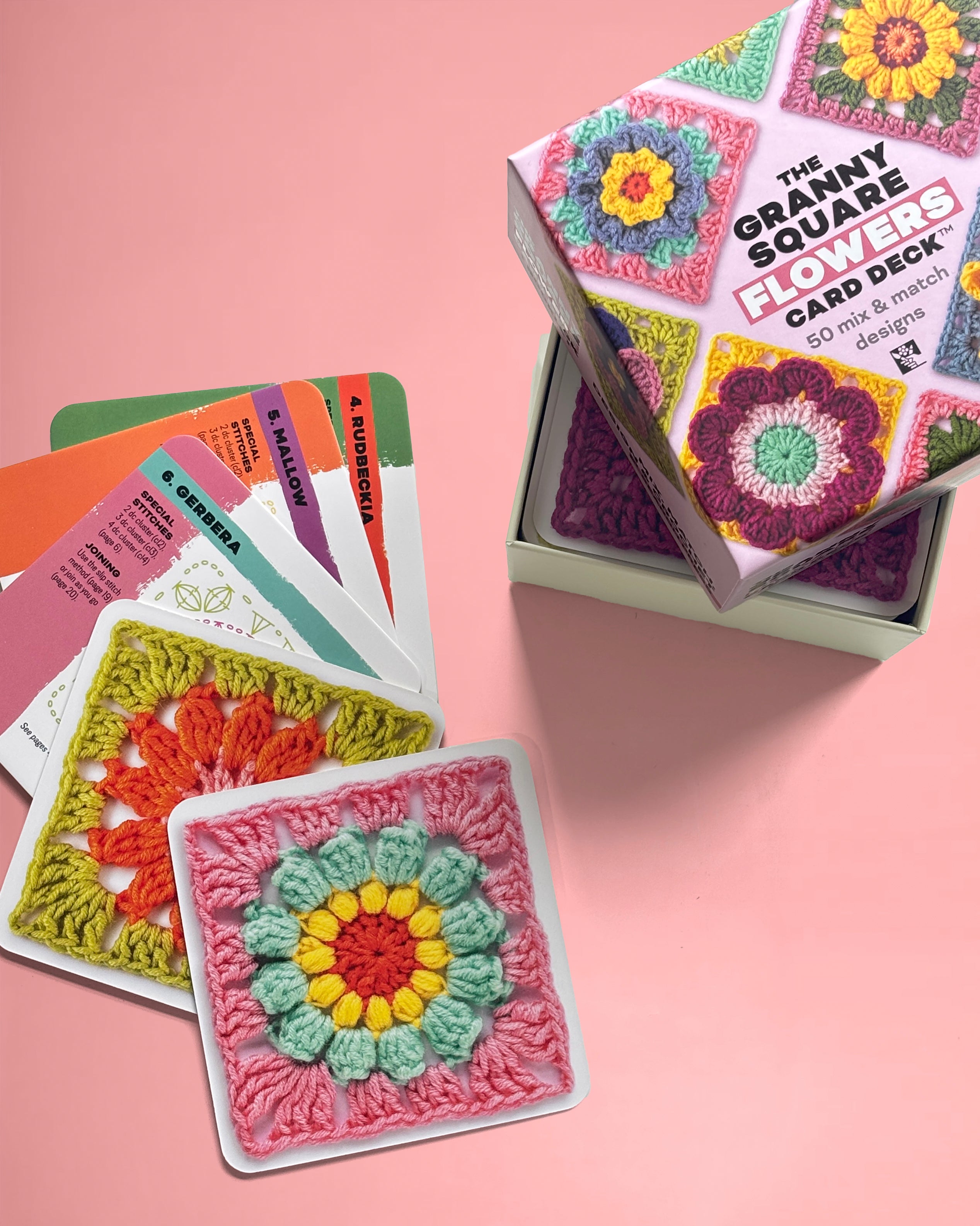 The Granny Square Flowers Card Deck