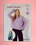 Knitted Sweaters in Cloudlike Pattern - 10250