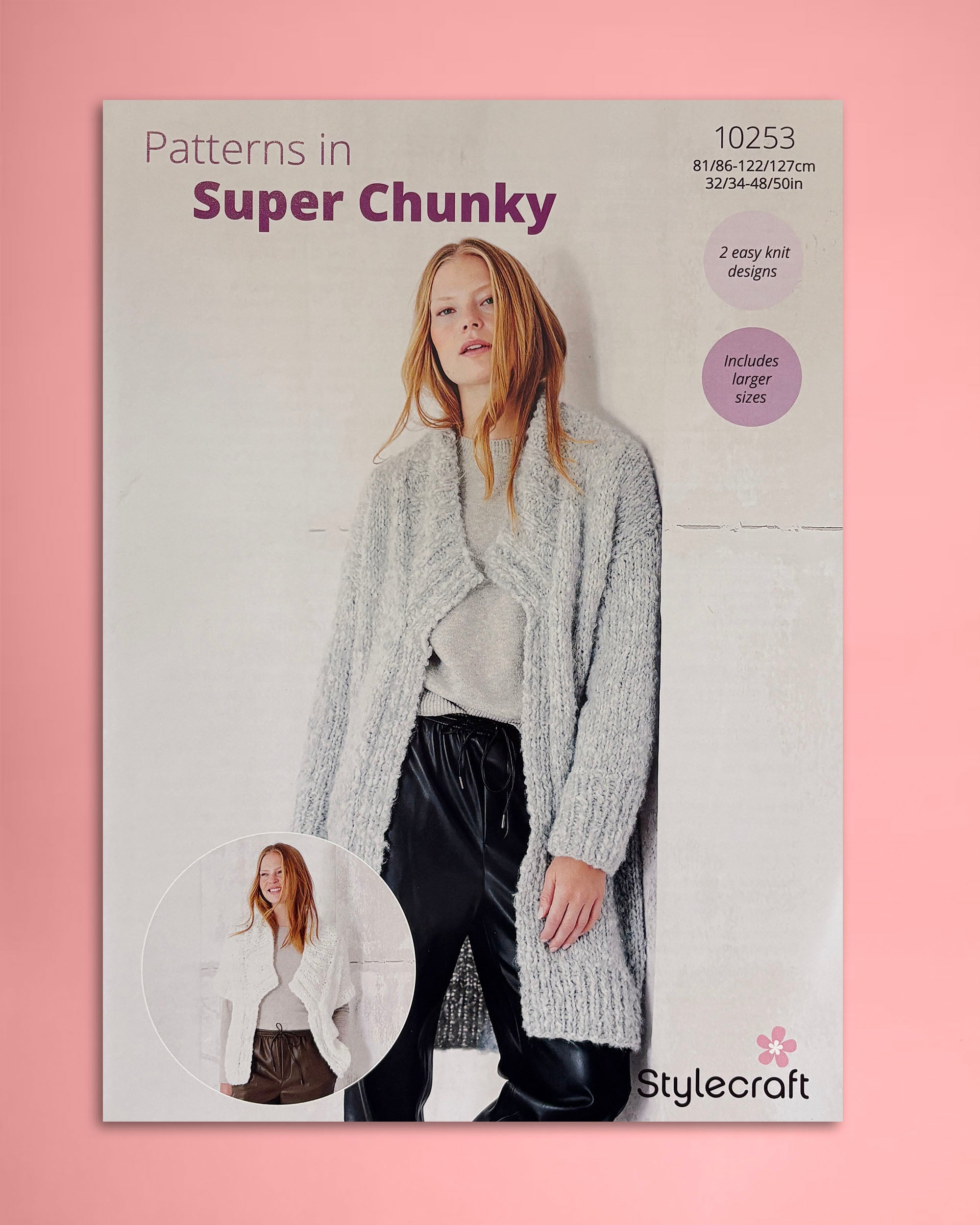 knitted Jacket and Gillet in Cloudlike Pattern - 10253