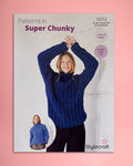 Knitted Sweaters in Cloudlike Pattern - 10252