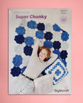 Crochet Blanket and Cushion in Cloudlike Pattern - 10257