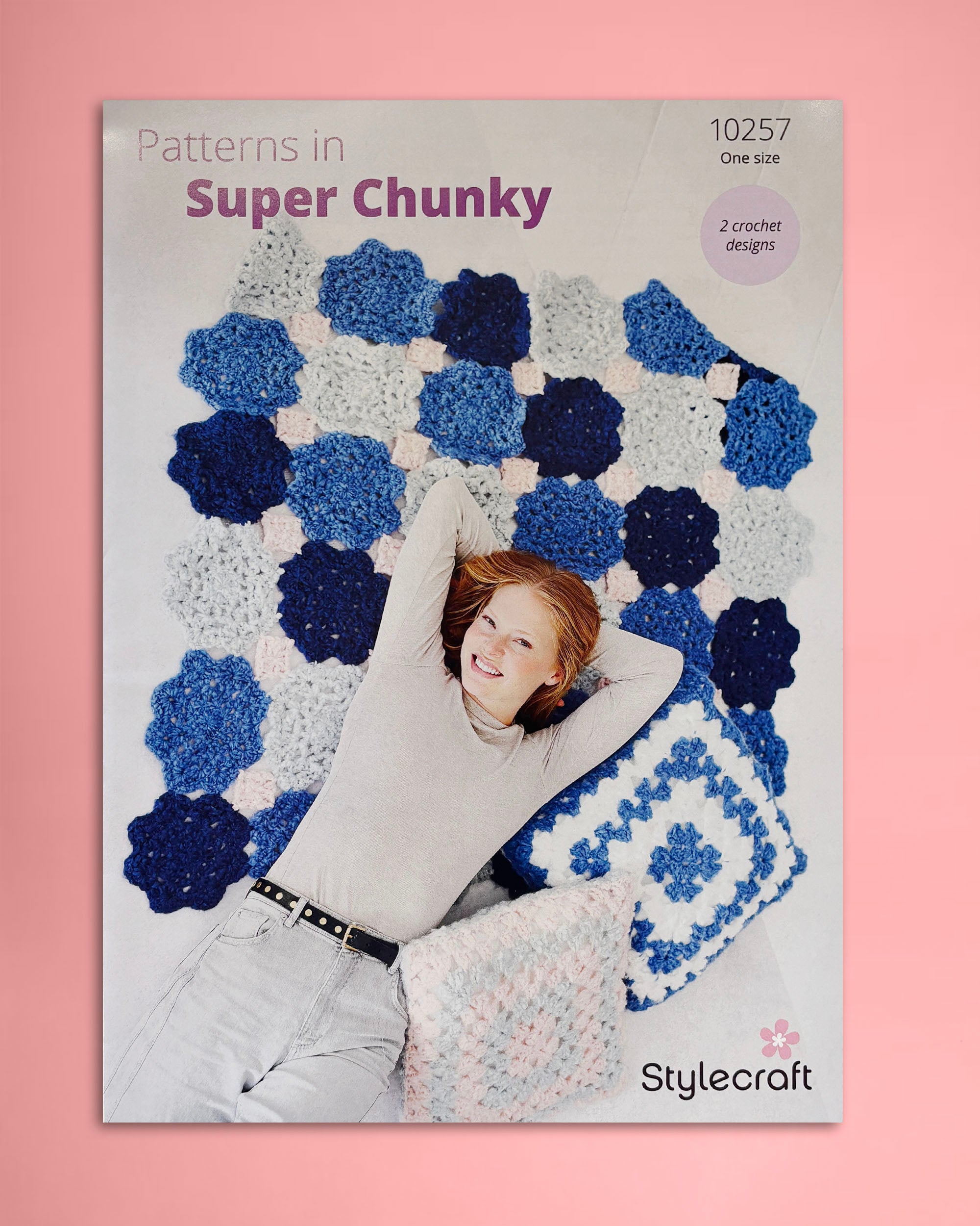 Crochet Blanket and Cushion in Cloudlike Pattern - 10257