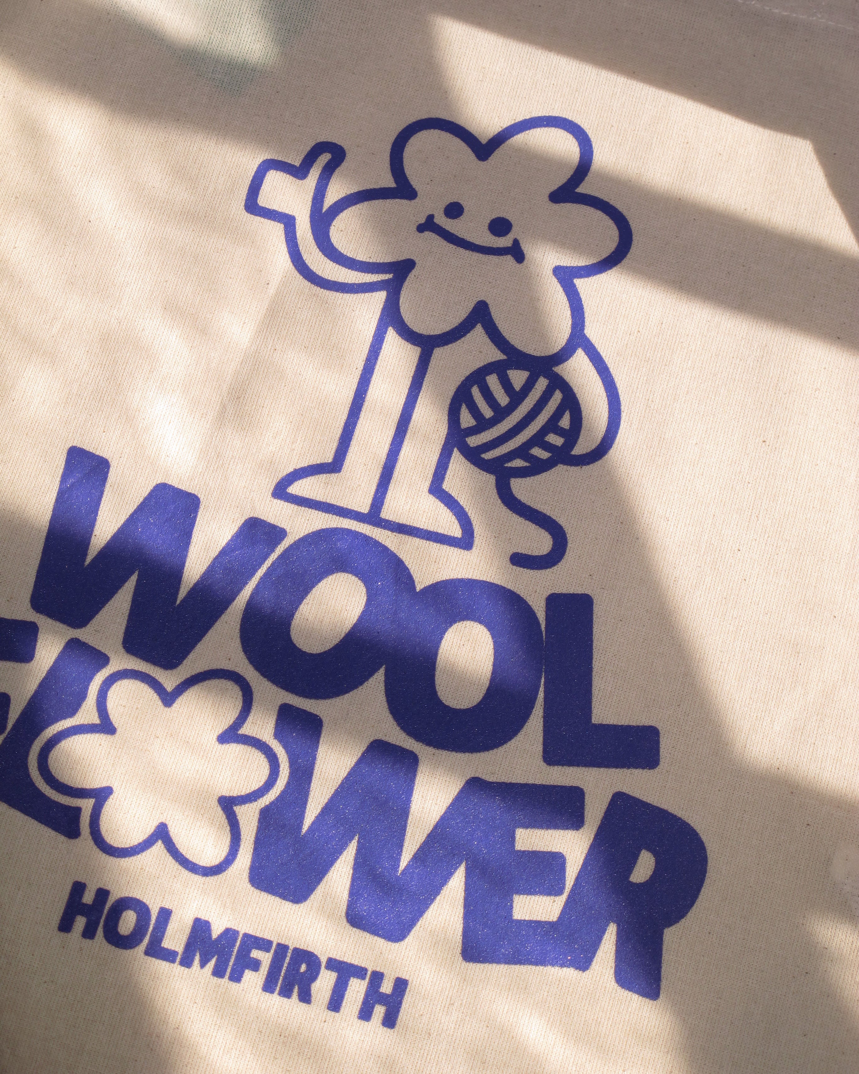 Wool Flower Tote Bag