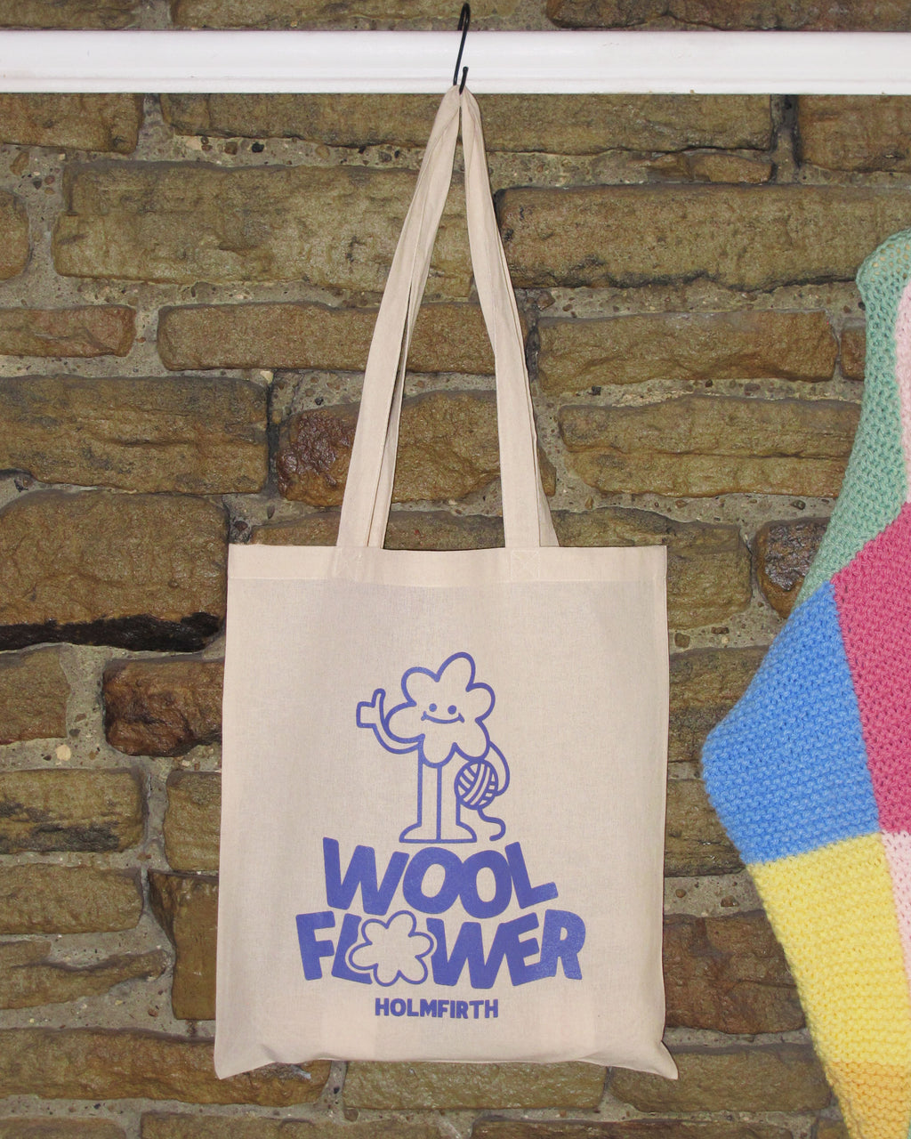 Wool Flower Tote Bag