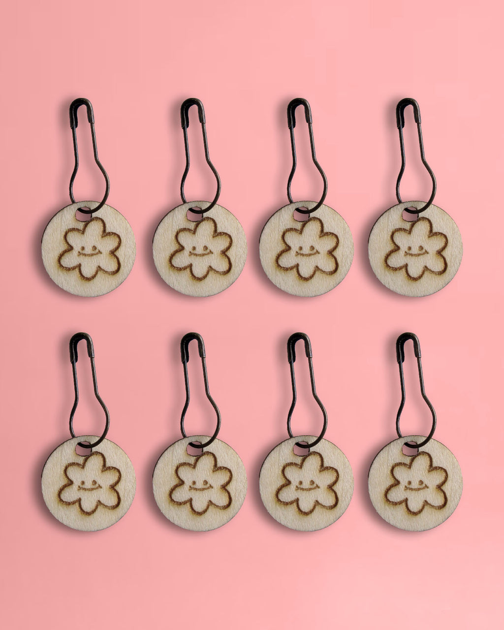 Wool Flower Stitch Markers