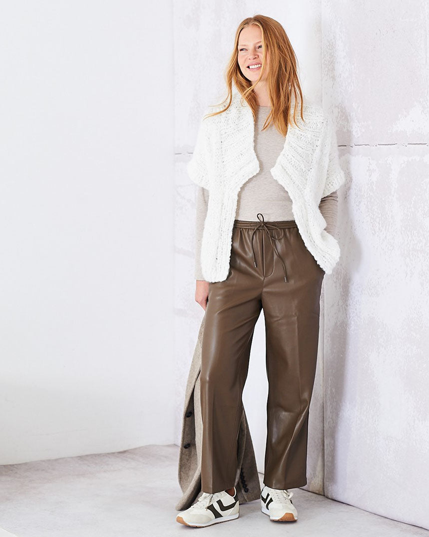 knitted Jacket and Gillet in Cloudlike Pattern - 10253